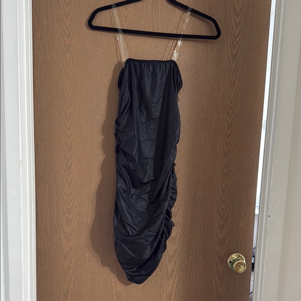 Fashion Nova Black Midi Dress